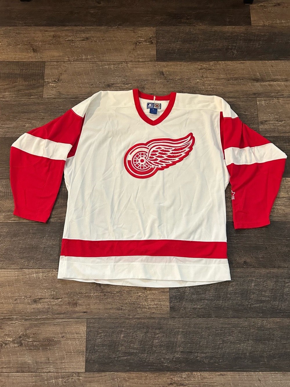 Vintage Detroit Red Wings Jersey Mens XL White Starter Authentic NHL Stitched